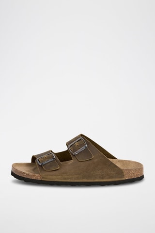 Ciabatte in pelle - Marrone