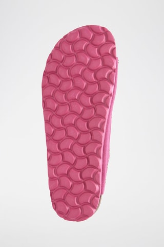 Ciabatte in pelle scamosciata - Fucsia