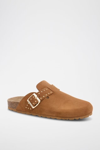 Sabot in pelle scamosciata - Marrone