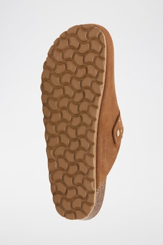 Sabot in pelle scamosciata - Marrone