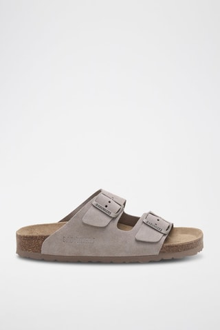 Ciabatte in pelle scamosciata - Marrone