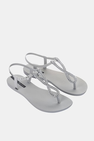 Sandalias Ipanema Class Twist -  Gris y plateado