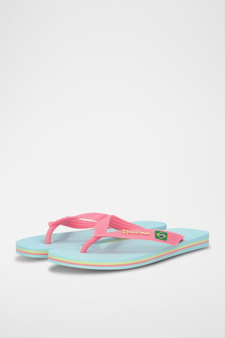 Chanclas Ipanema Clas Brasil II -  Celeste y rosa