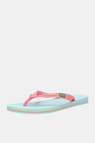 Chanclas Ipanema Clas Brasil II -  Celeste y rosa