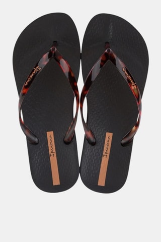 Chanclas Ipanema Anat Connect -  Negro y marrón