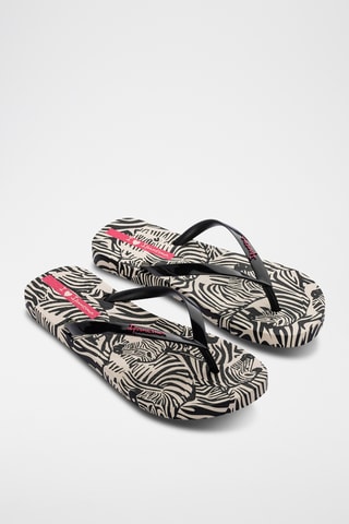 Chanclas Ipanema Animal Print VI -  Negro