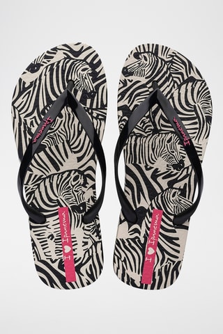 Chanclas Ipanema Animal Print VI -  Negro