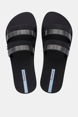 Sandalias Ipanema Mesh Slide -  Negro