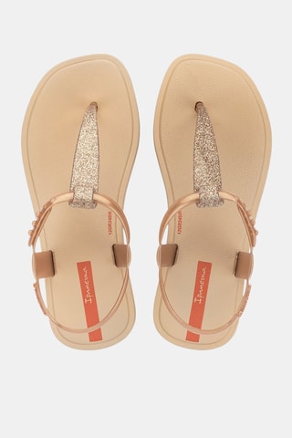 Sandalias Ipanema Class Blown Up -  Beige y dorado