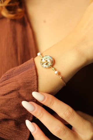 Bracciale - Dorato e rosa