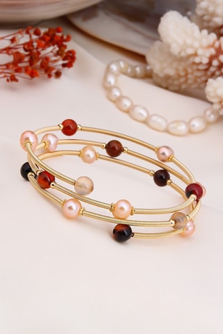 Bracciale bangle - Perle coltivate
