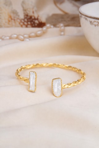 Bracciale bangle - Perle coltivate