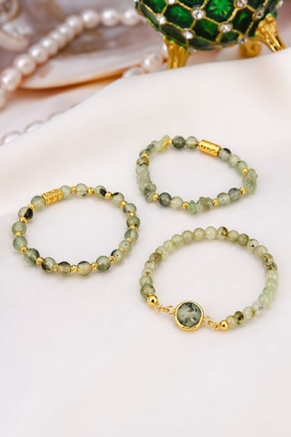 3 bracciali - Prehniti