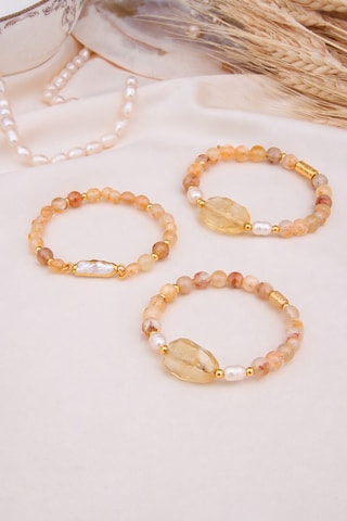 3 Armbanden - Citrien