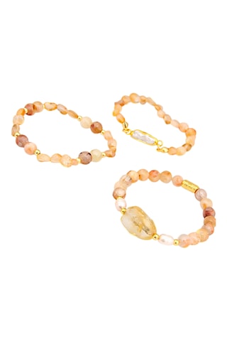 3 Armbanden - Citrien