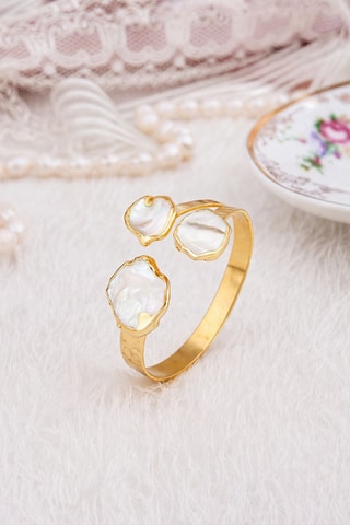 Bracciale bangle - Perle coltivate