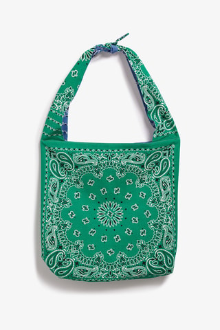 Mala shopper de praia reversível - Azul-celeste e verde-claro - Etam