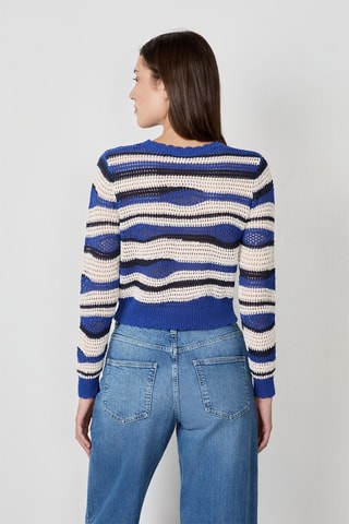 Camisola Mordern Gypset - Bege e azul-marinho