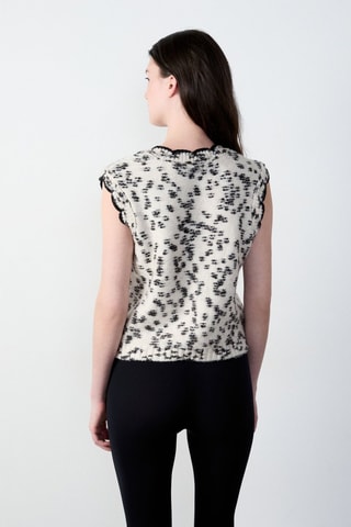 Camisola sem mangas Abstract poetry - Cru