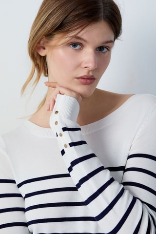 Camisola Essentiel - Branco e preto