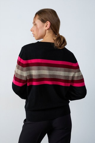 Jersey de lana Abstract Poetry - Negro
