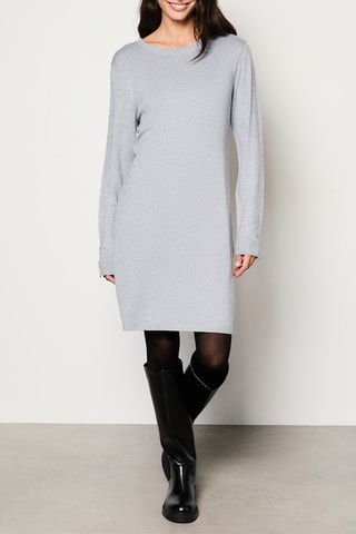 Vestido-camisola  - Cinzento mesclado