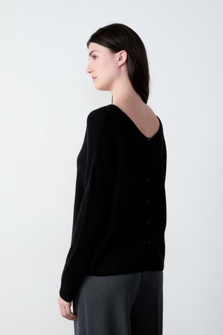Colete em lã e alpaca Essentiel - Preto