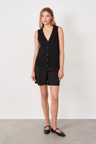 Colete sem mangas Essentiel - Preto