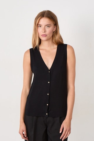 Colete sem mangas Essentiel - Preto