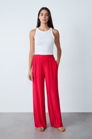 Calças gypset modernas - Vermelho