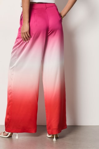 Calças dip and dye Sunset Hour - Fúcsia e vermelho