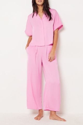 Pantalón de tiro alto Joy - Rosa