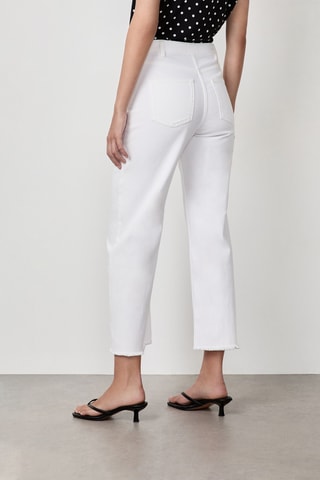 Calças de cintura alta Doda - Branco