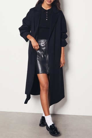 Manteau en laine Lawrence - Noir