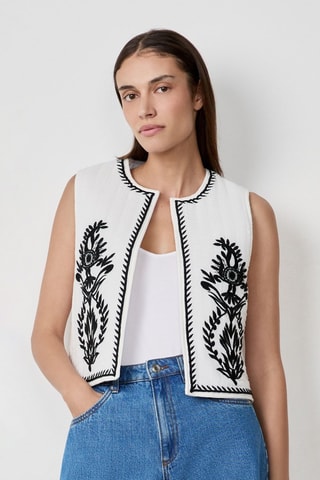 Colete sem mangas Craty Retreat - Branco