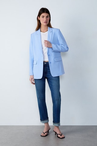 Casaco Essentiel - Azul-celeste