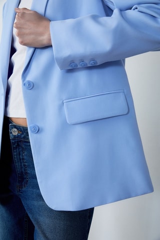 Casaco Essentiel - Azul-celeste