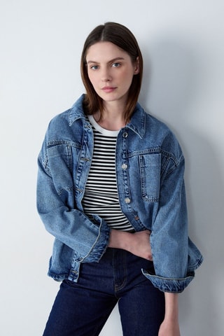 Casaco de ganga Boulevard Beaumarchais - Azul