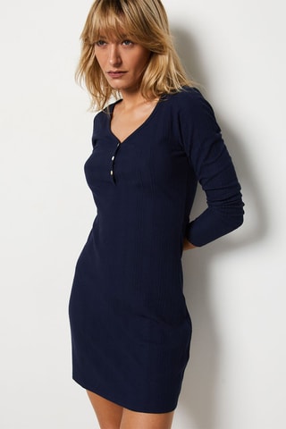 Camisa de dormir - Azul-marinho