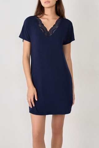 Camisa de dormir Josephine - Azul-marinho