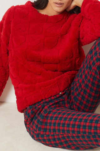 Calças de pijama Jordi - Vermelho