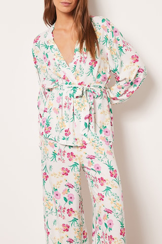 Pantalón de pijama de tiro alto Orchid - Blanco - Etam