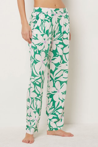 Calças de pijama cintura subida Vyns - Verde - Etam