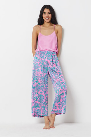 Pantaloni pigiama - Rosa e turchese
