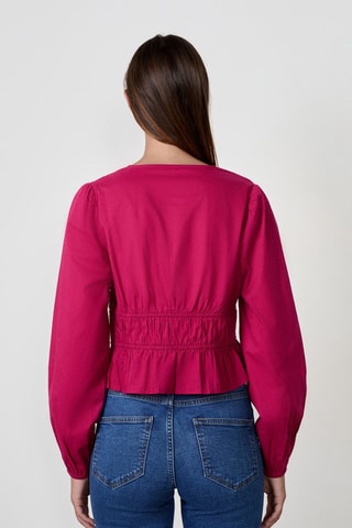 Top Vintage St Tropez - Rojo frambuesa