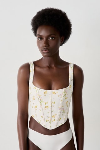 Crop top Bride to be - Bianco e verde