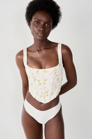 Crop top Bride to be - Bianco e verde