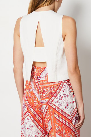 Colete sem mangas Sunset Hour - Branco