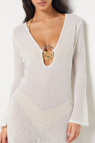 Vestido de playa Balafia - Blanco