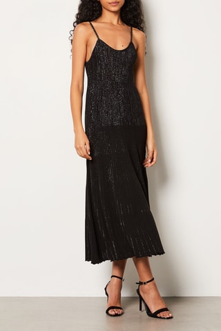 Vestido midi Fabuleuse - Preto